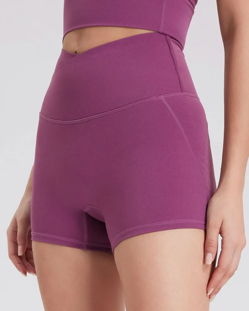 Shorts De Yoga Moldeadores Sin Costuras Con Bolsillo - morado
