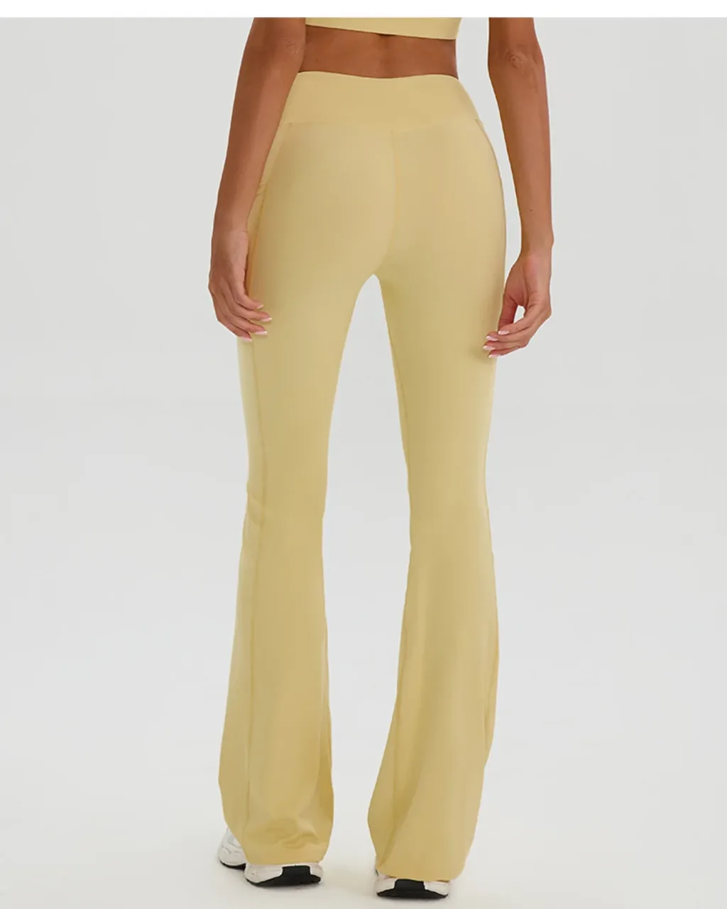Pantalones Deportivos Yoga Con Cintura Alta Y Efecto Levantador De Glúteos - amarillo