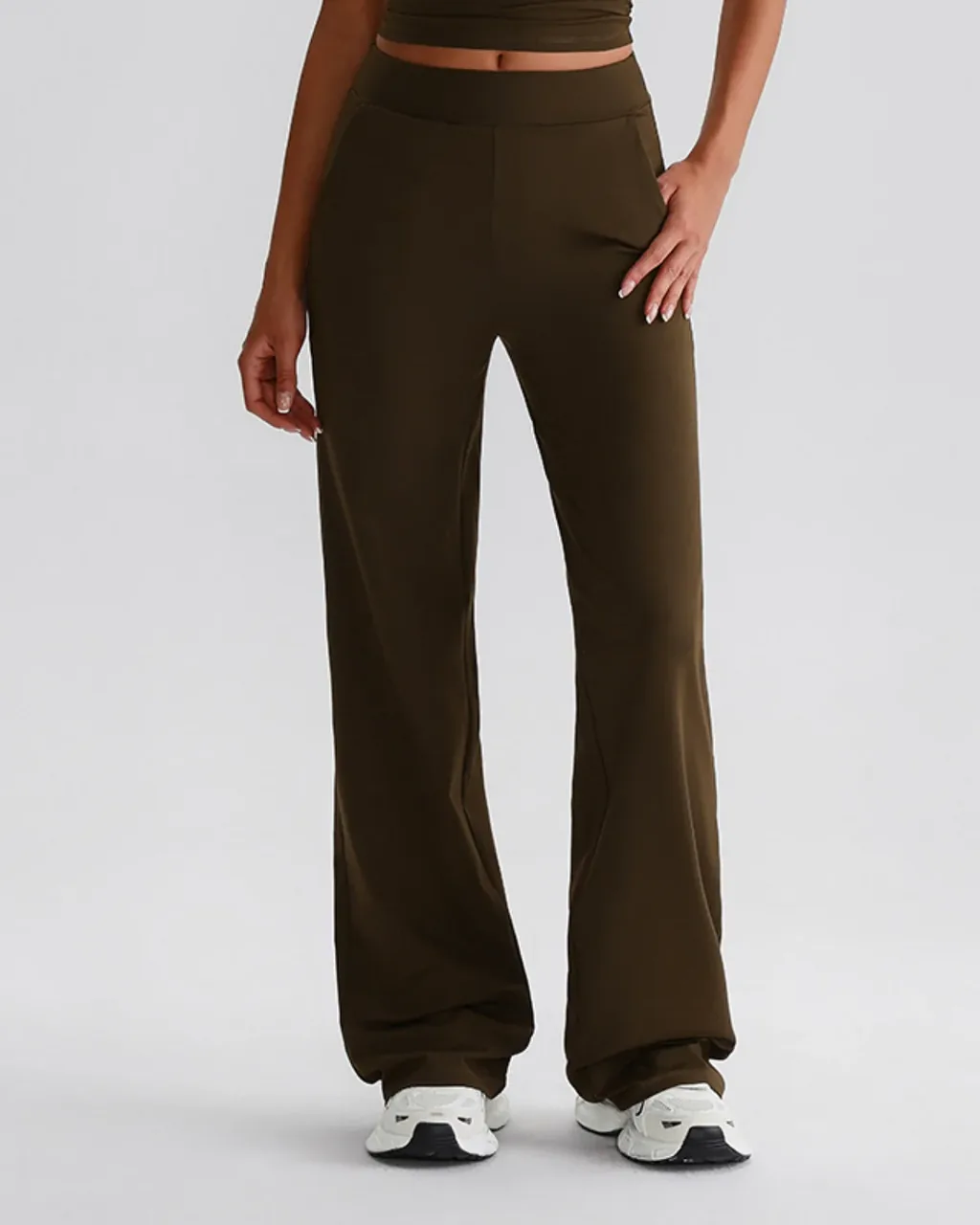 Leggings Yoga Con Cintura Alta Y Efecto Levantador De Glúteos - oliva