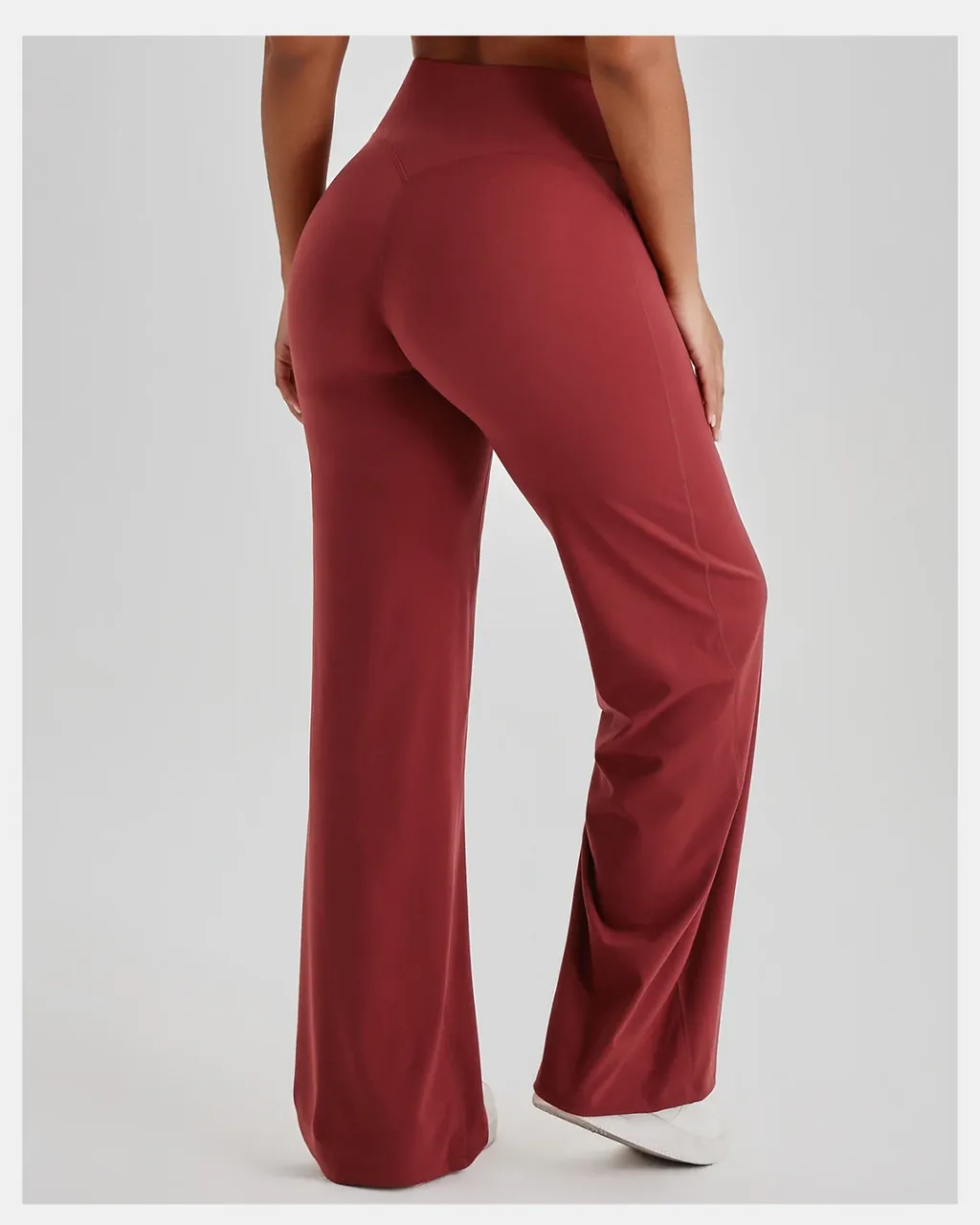 Leggings Yoga Elevadoras De Cadera En Talle Alto - borgoña