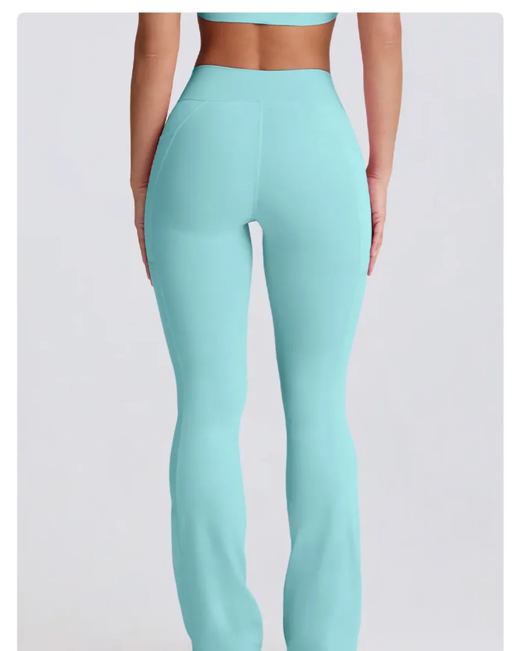 Pantalones De Yoga Nude De Cintura Alta Sin Costuras Con Efecto Moldeador Y Levantador De Glúteos - menta
