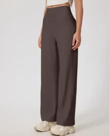 High Waist Back Pocket Flare Yoga Pants - Charcoal