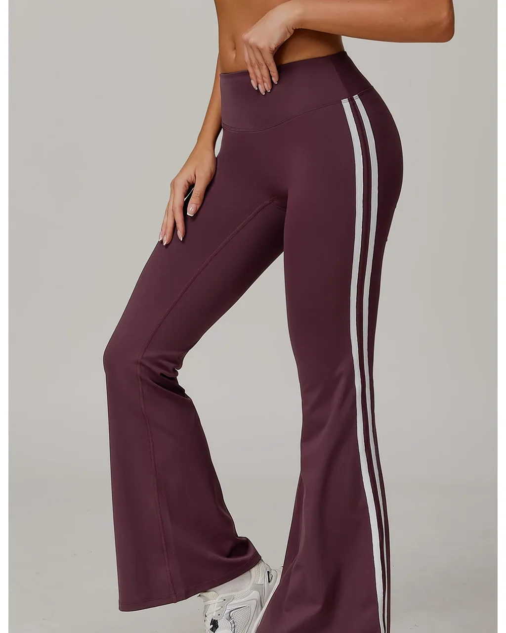 Leggings Flare Micro Alta Cintura - frutos rojos oscuros