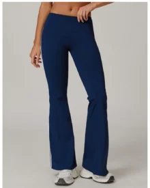 Leggings Flare Micro Alta Cintura - azul marino