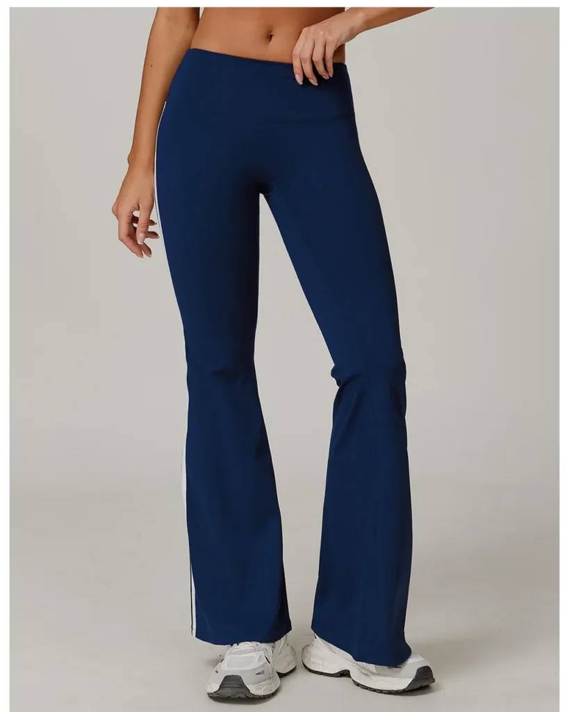 Leggings Flare Micro Alta Cintura - azul marino