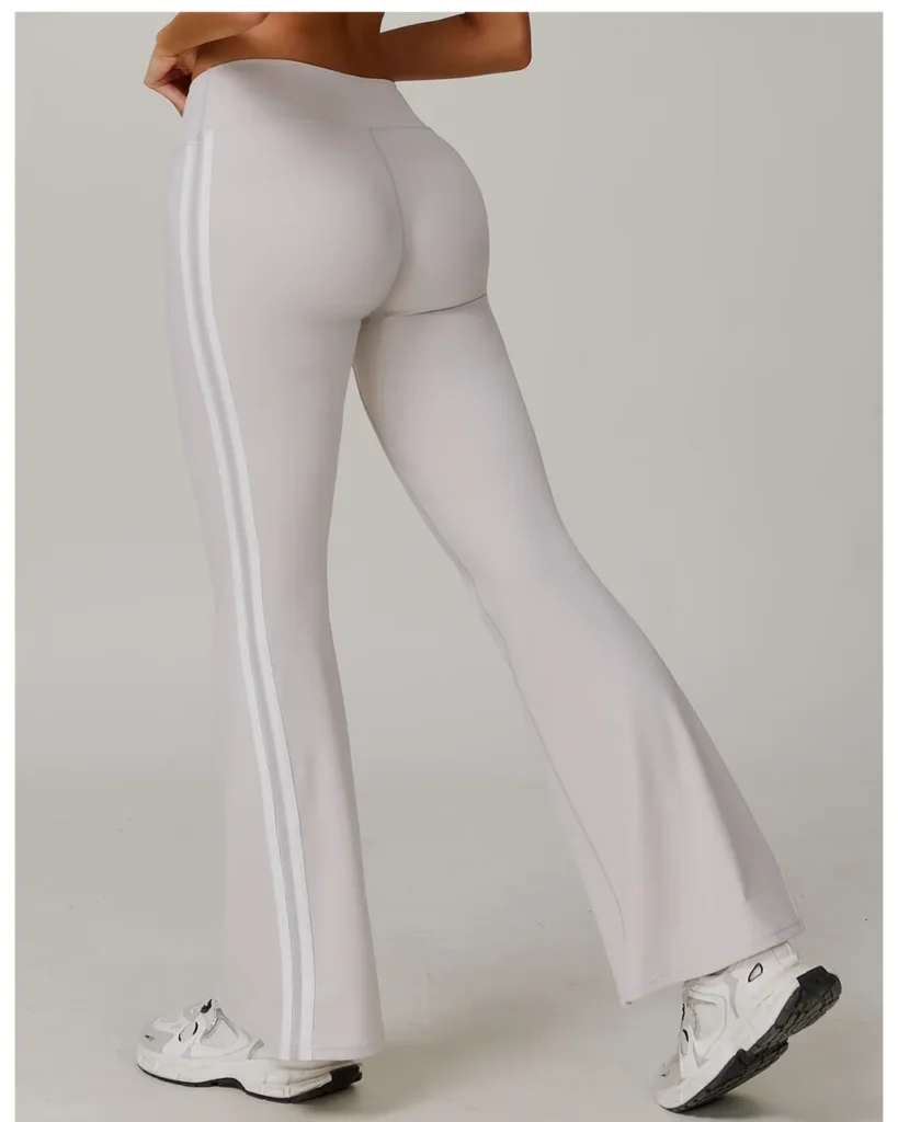 Leggings Flare Micro Alta Cintura - blanco