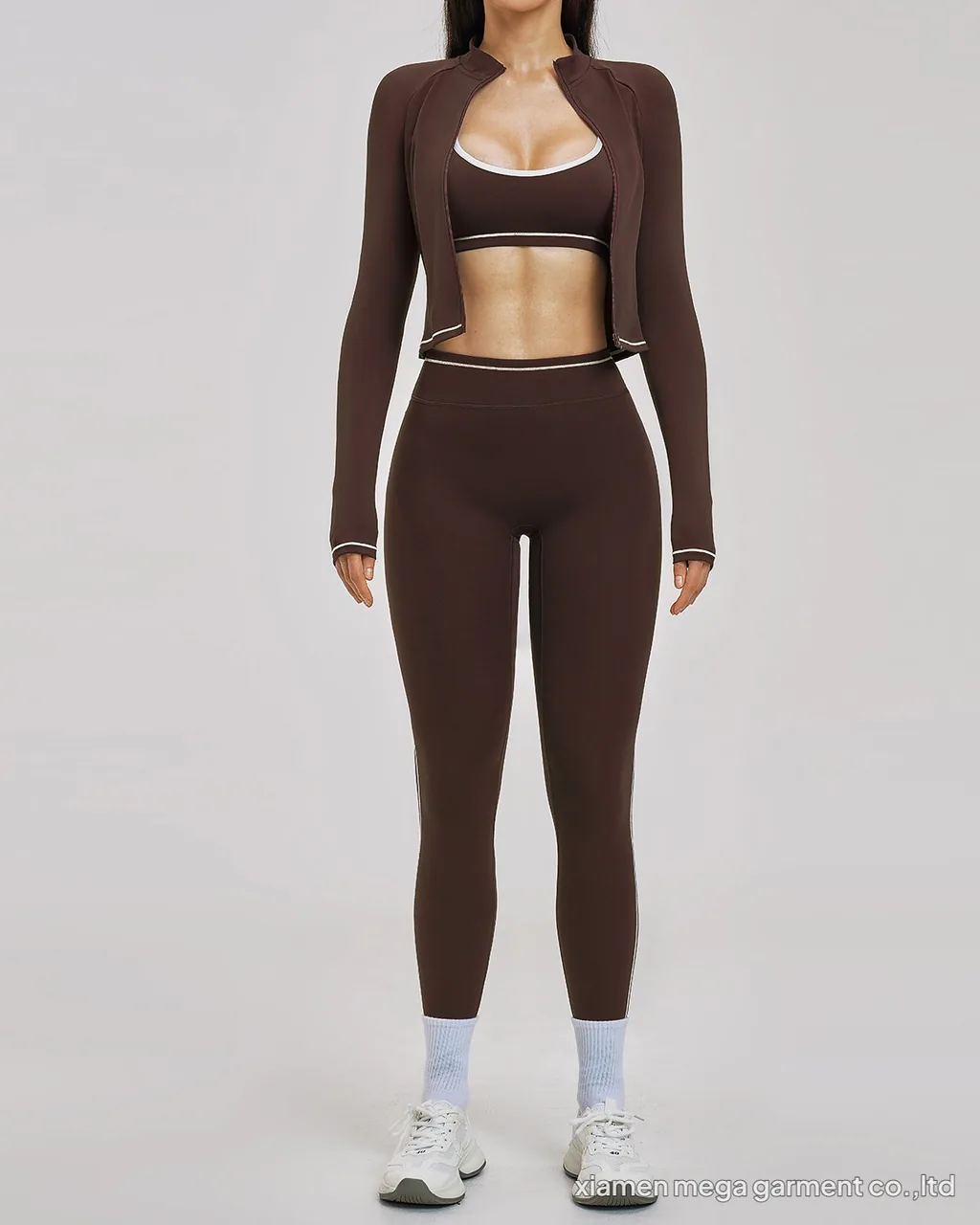 Set Fitness Yoga 3 Piezas Antiviento - marrón