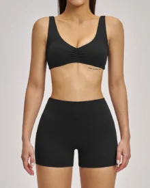 Conjunto Deportivo Yoga Halter Sin Espalda - azul medianoche