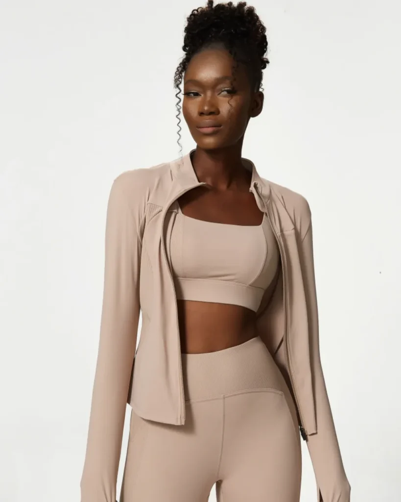 Set Yoga 3 Piezas Hyosung Nude Feel Sin Costuras - Vintage Amber taupe