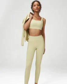 Seamless Hyosung Nude Feel Plus Size Yoga 3-Piece Set - Vintage Oat Khaki