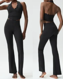 Conjunto Yoga Sin Costuras Wave Para Tallas Grandes - #1f1f21 Ink negro gris