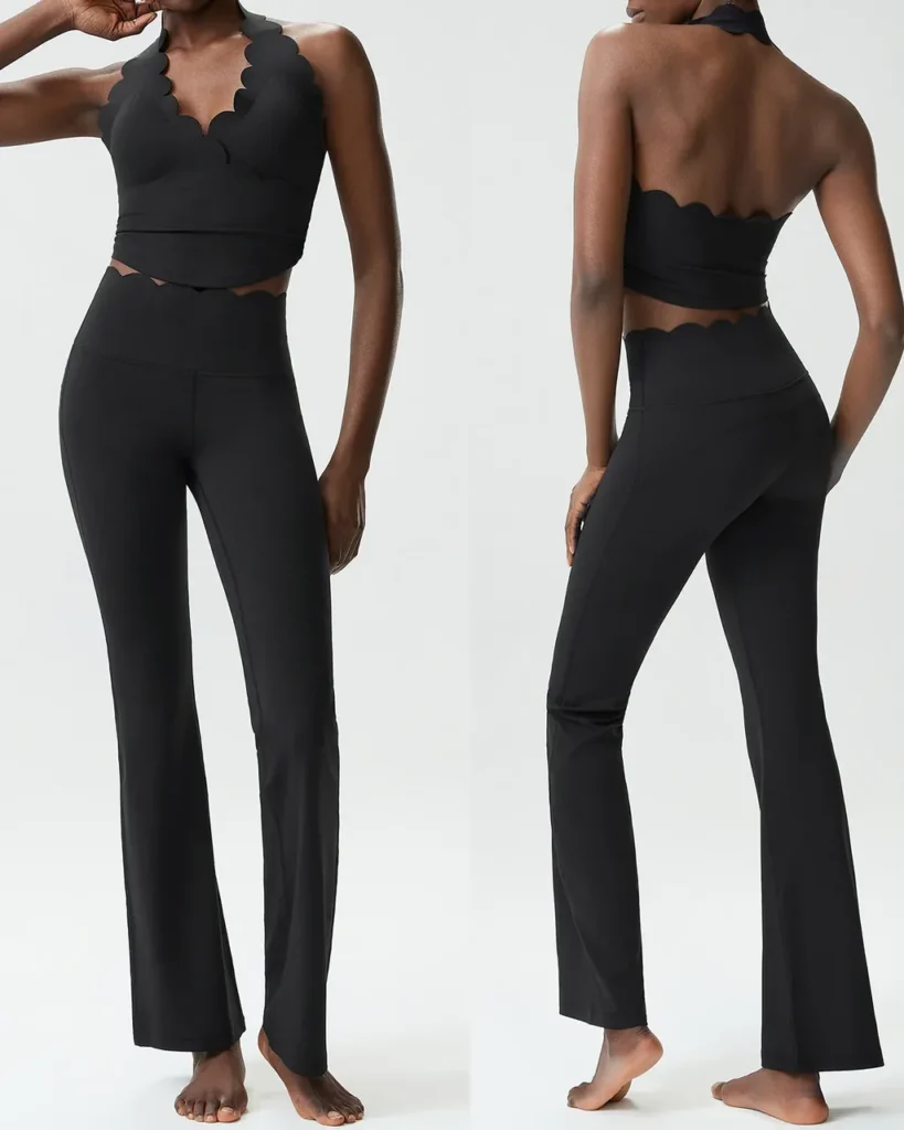 Conjunto Yoga Sin Costuras Wave Para Tallas Grandes - #1f1f21 Ink negro gris