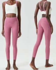 Conjunto Yoga Plus Size Con Orejas De Gato Y Soporte Máximo - rosa