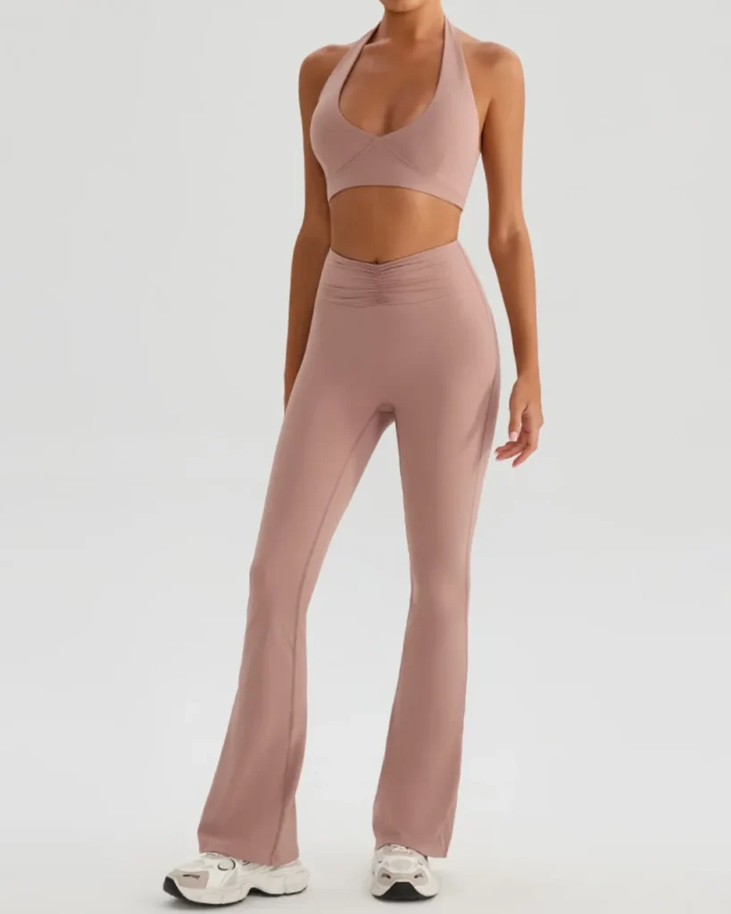 Conjunto Deportivo Sostén + Falda Tenis - rosa empolvado