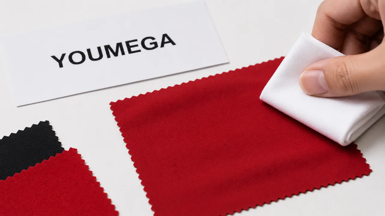 YOUMEGA dyed fabric swatches for Pantone color matching