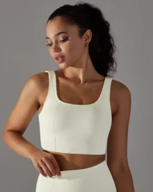 Seamless Solid Dot Strap Backless Bra - White