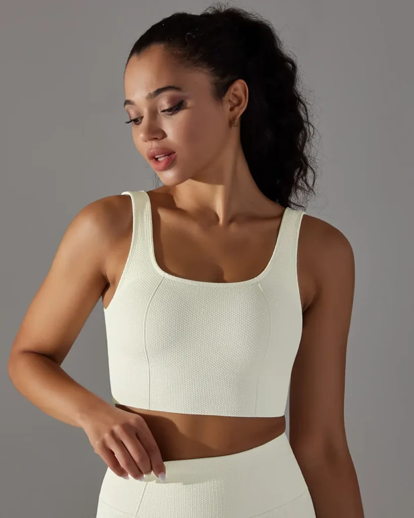 Seamless Solid Dot Strap Backless Bra - White