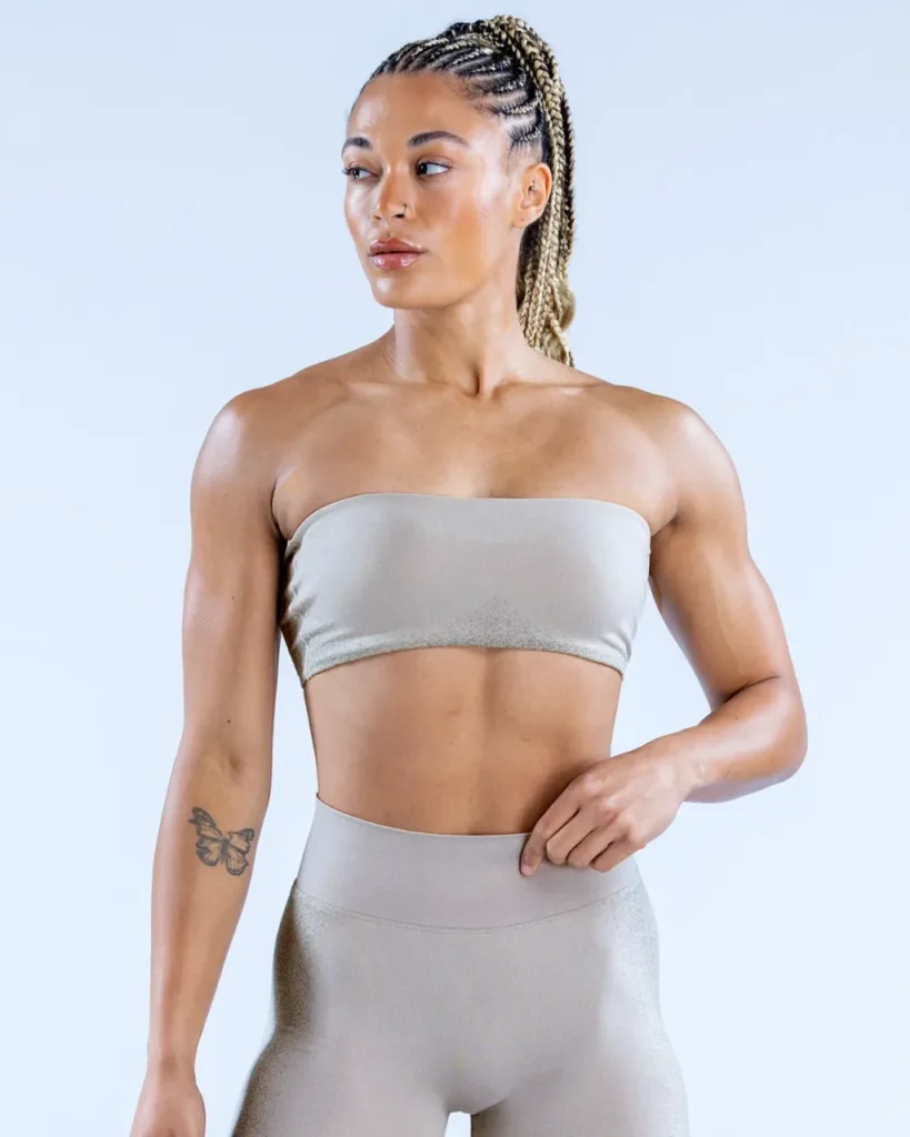Sujetador Bandeau Sin Costuras - crema