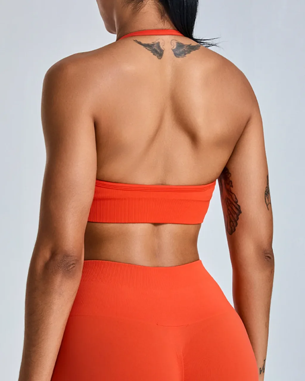 Sostén Yoga Estético Sin Costuras Y Antiimpacto - naranja