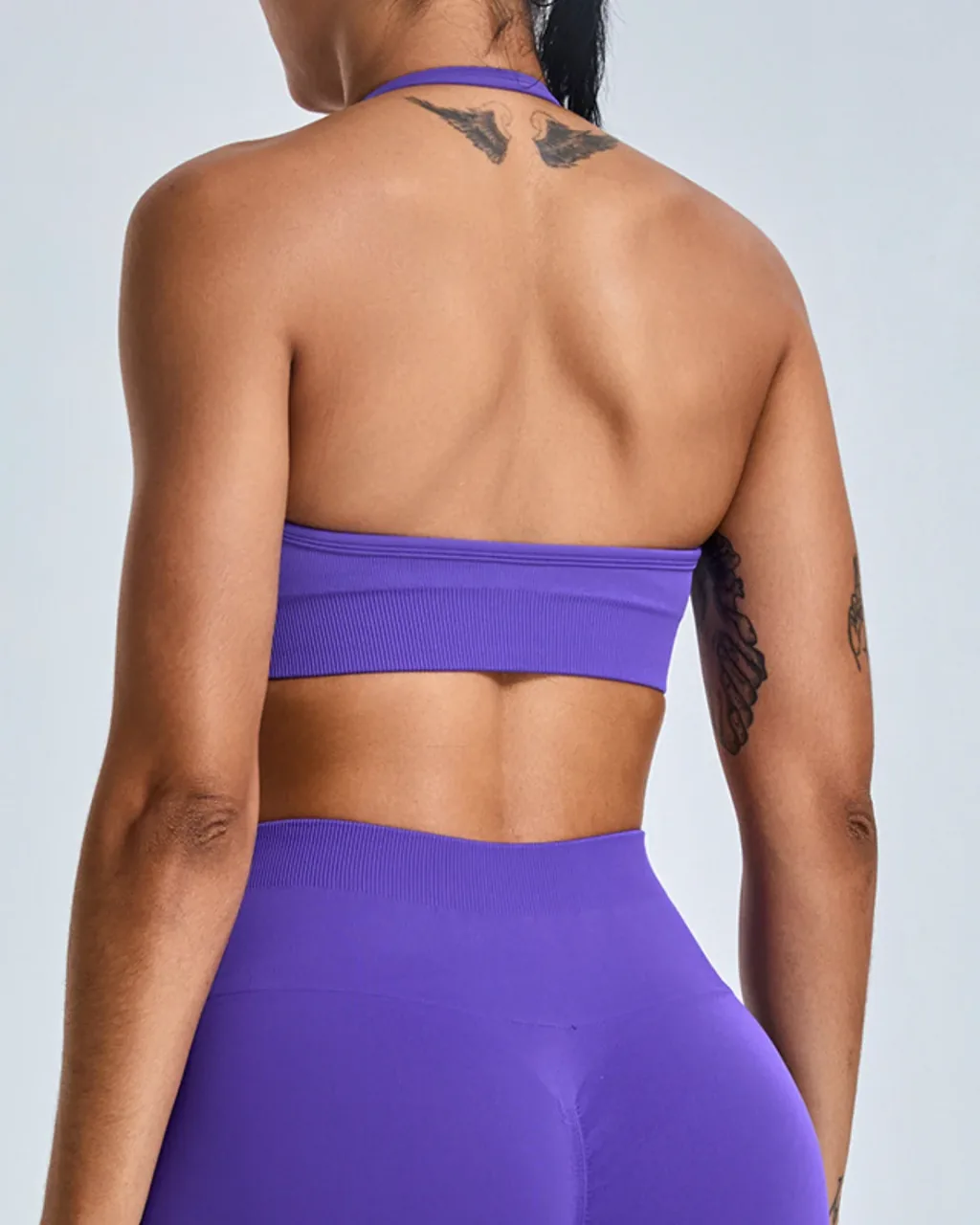 Sostén Yoga Estético Sin Costuras Y Antiimpacto - morado