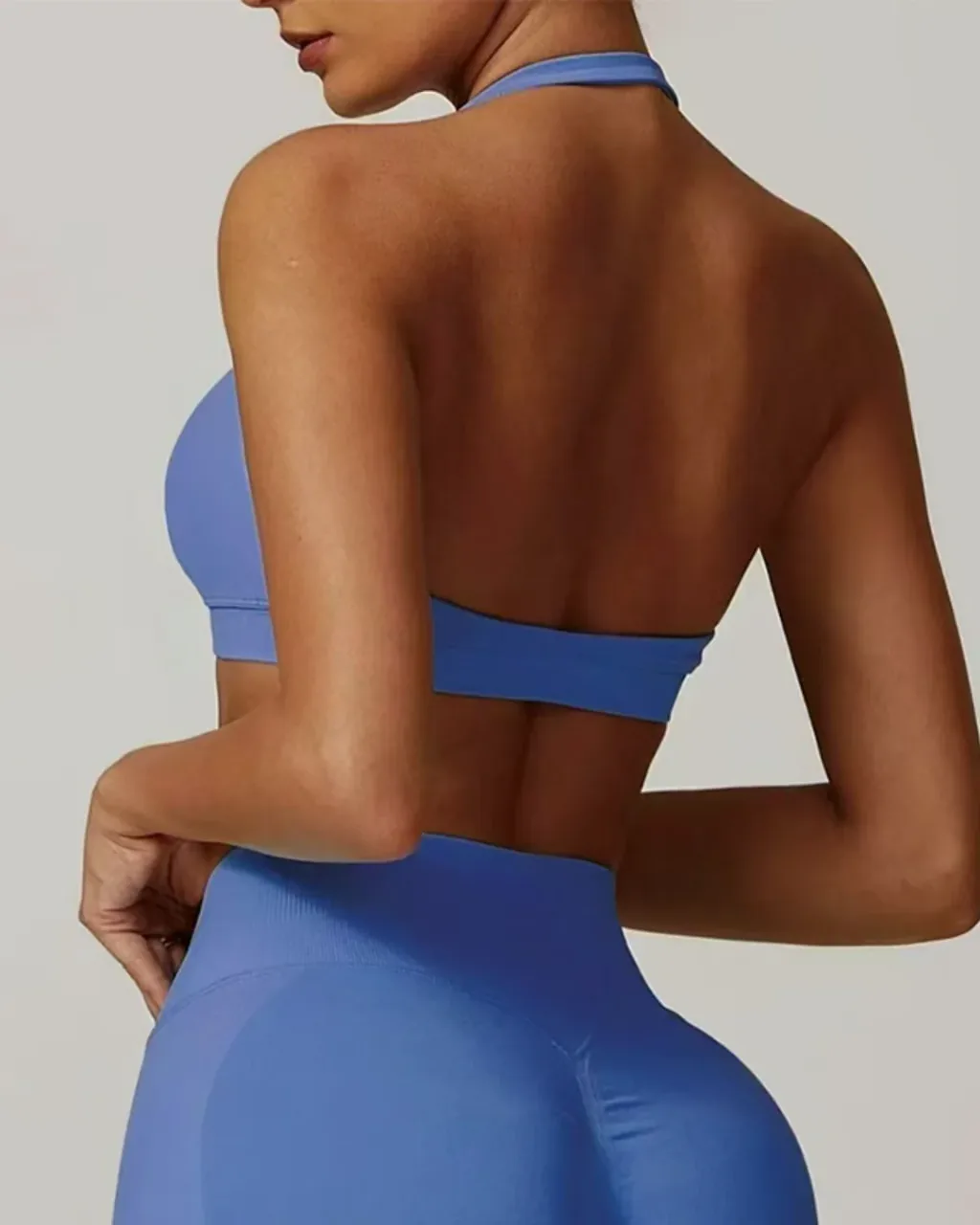 Sujetador Deportivo Sin Costuras Y Alta Elasticidad - azul