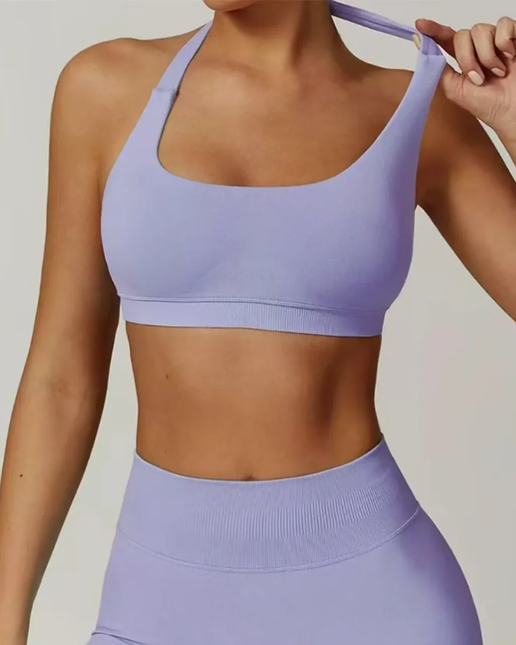 Sujetador Deportivo Sin Costuras Y Alta Elasticidad - lavanda