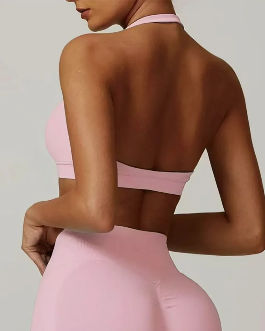 Sujetador Deportivo Sin Costuras Y Alta Elasticidad - rosa