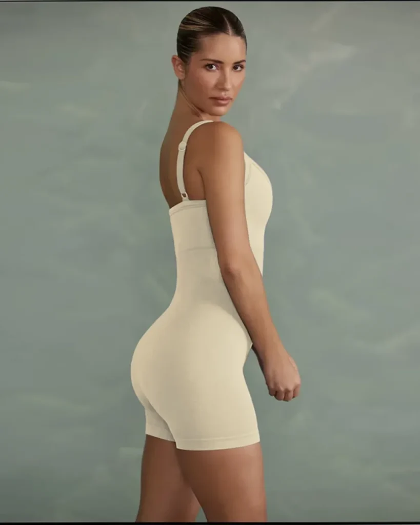 Mameluco Yoga Mujer Sin Costuras - crema