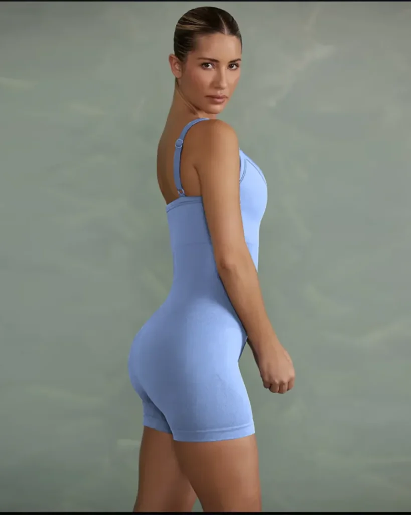 Mameluco Yoga Mujer Sin Costuras - azul claro