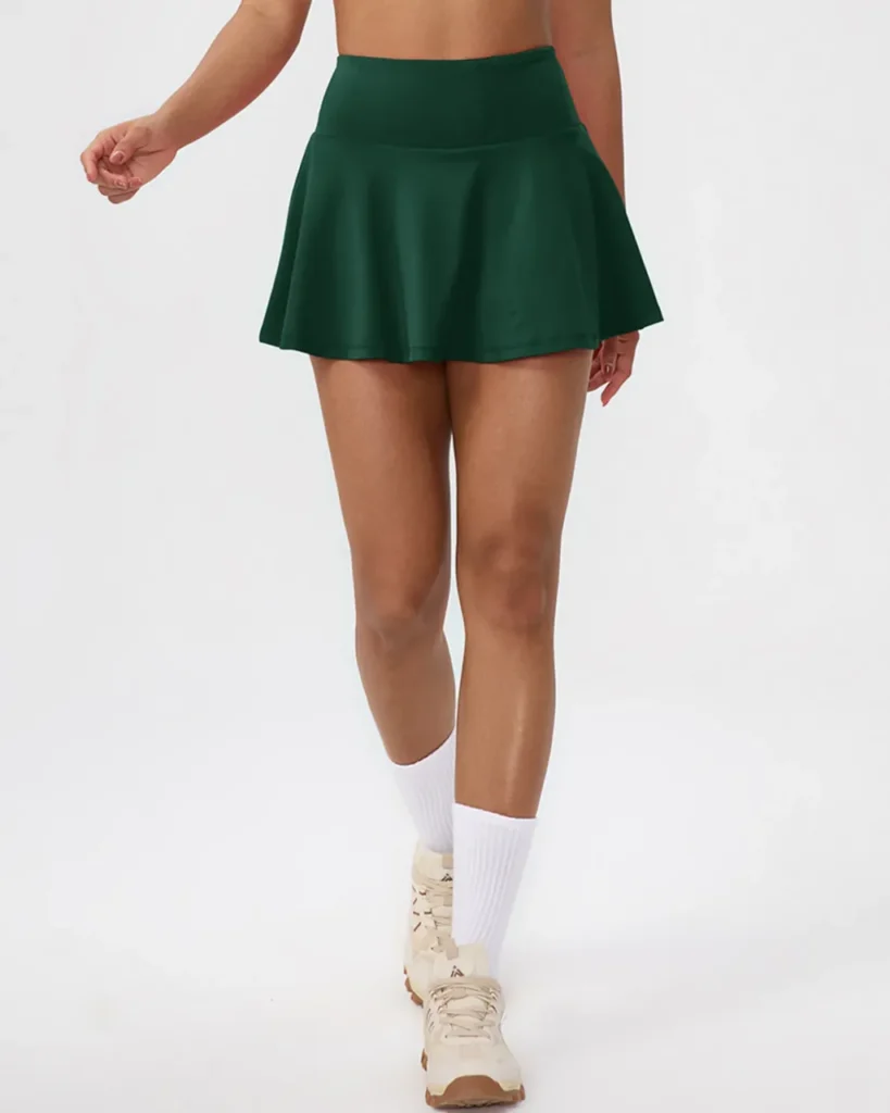 Skort Tenis 2-En-1 Secado Rápido - verde bosque