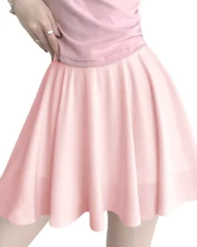 High Waist Butt Lifting Pleated Tennis Skort - Pink
