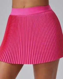 Quick Dry 2-In-1 Badminton Tennis Skort - Hot Pink