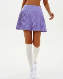 Flowey Pleated Anti-Exposure Badminton Golf Tennis - Mauve