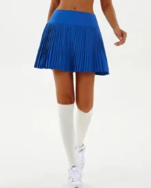 Flowey Pleated Anti-Exposure Badminton Golf Tennis - Royal Blue