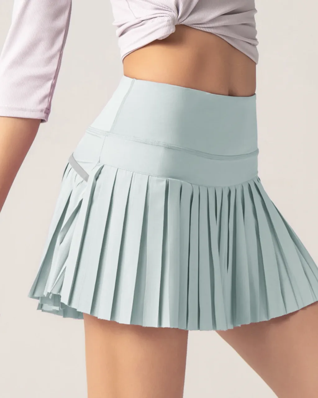 Skort Tenis Transpirable Secado Rápido - verde menta