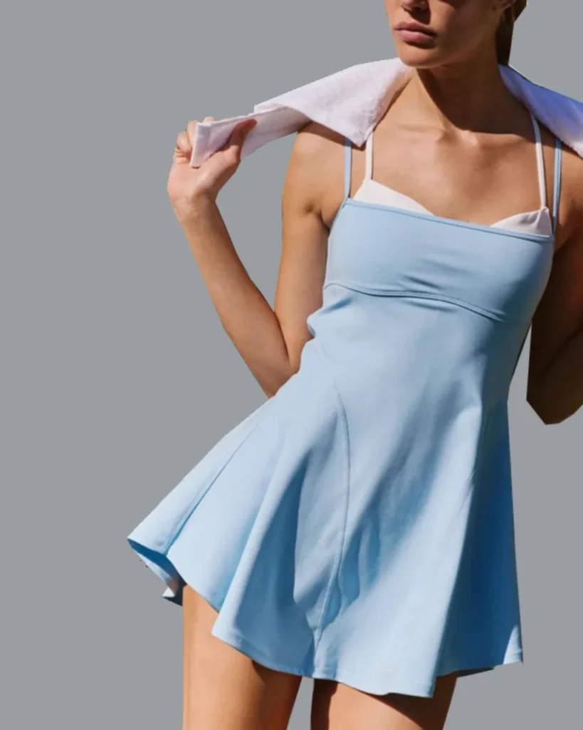 Color Block Backless Yoga Chest Pad Quick Dry Tennis - Light Blue