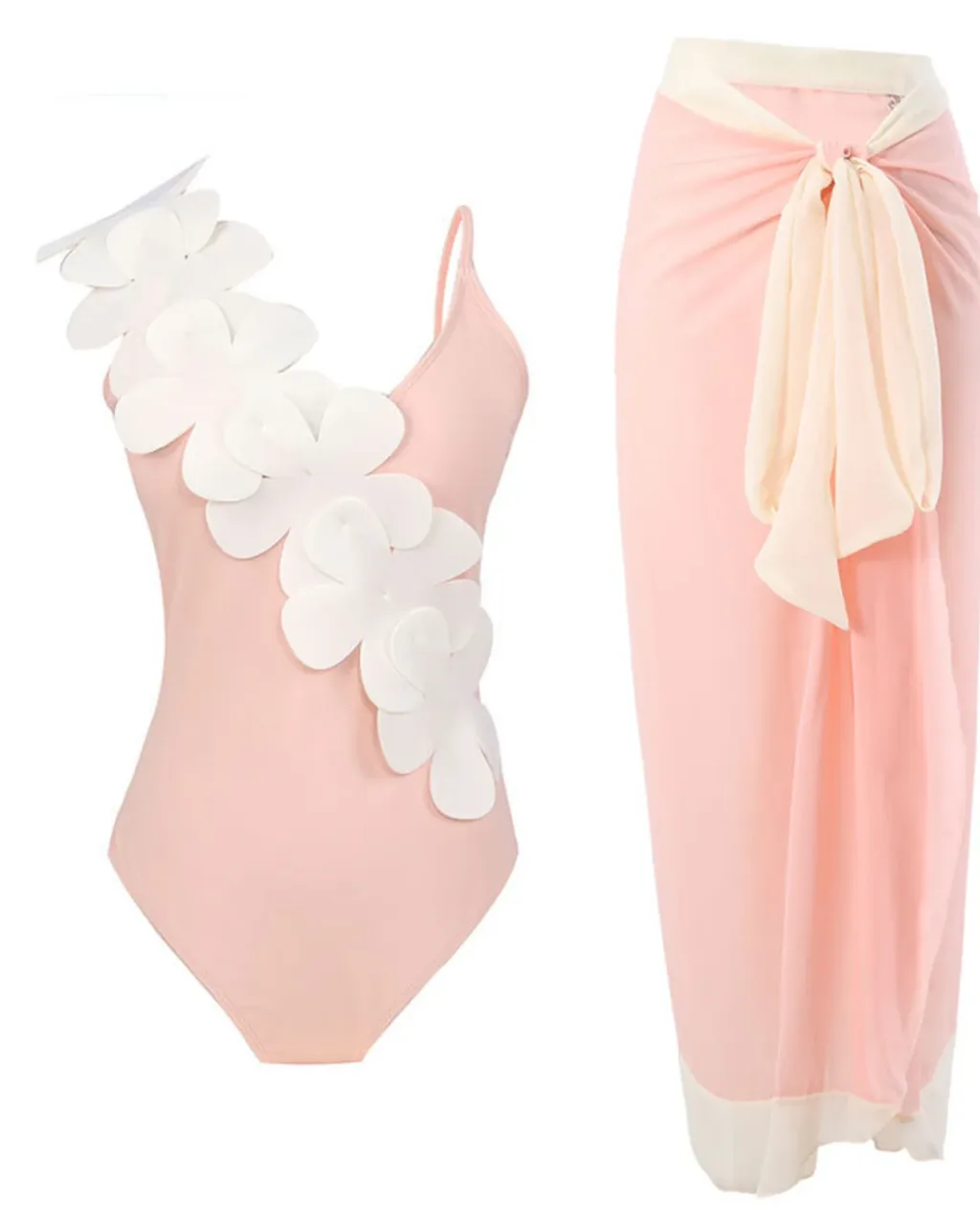 Conjunto Retro Elegante Para Actividad - crema rosa