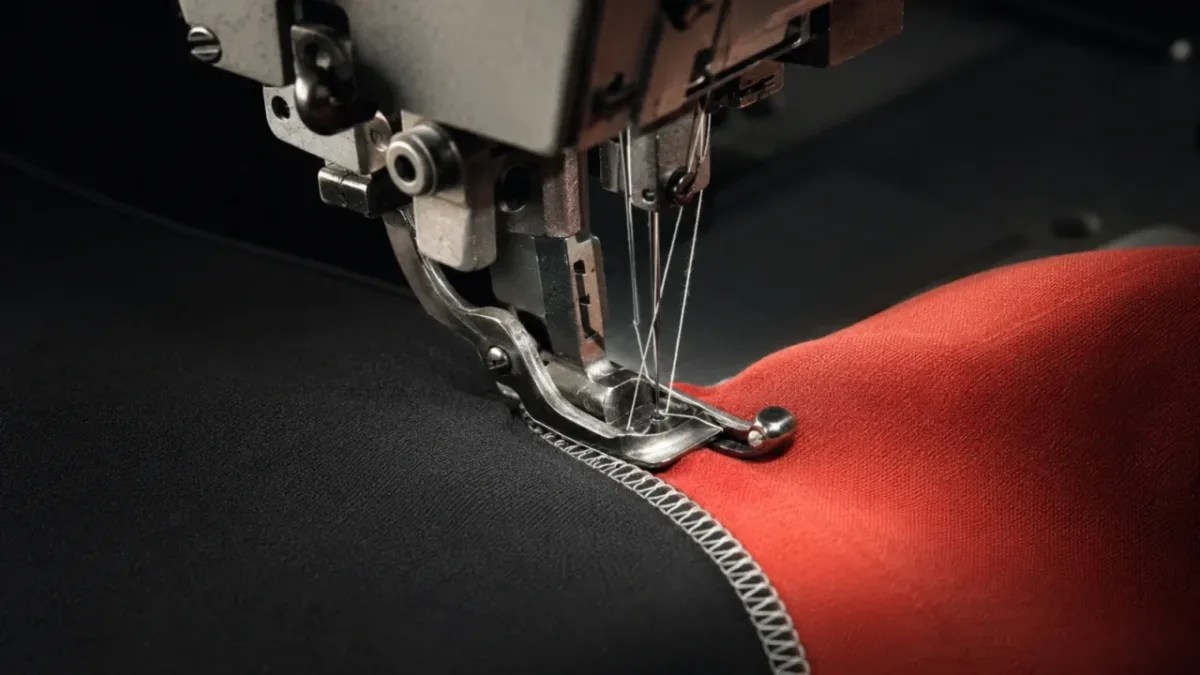 Activewear fabric and production detail