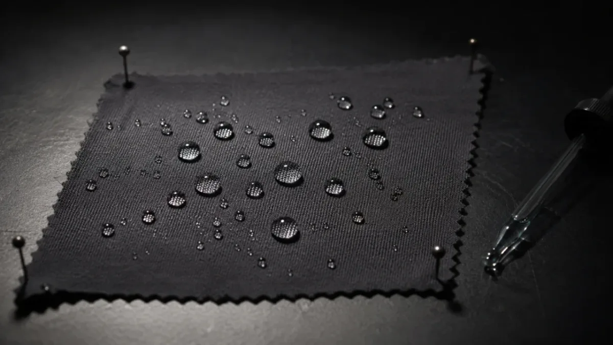 Activewear fabric and production detail