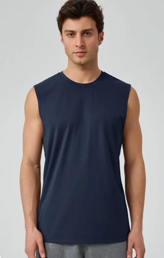 Men's Sleeveless Muscle Tank - Breathable Training Top in Army Green - YOUMEGA private label activewear