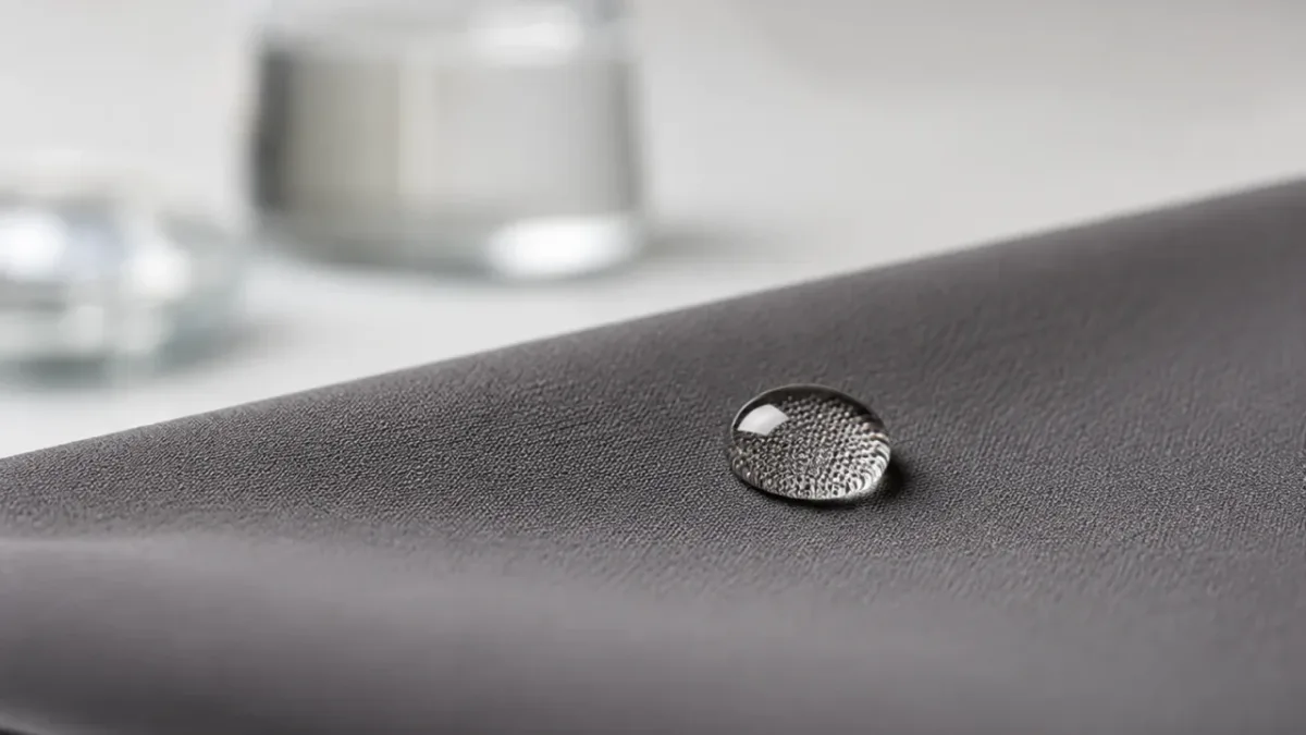Activewear fabric and production detail