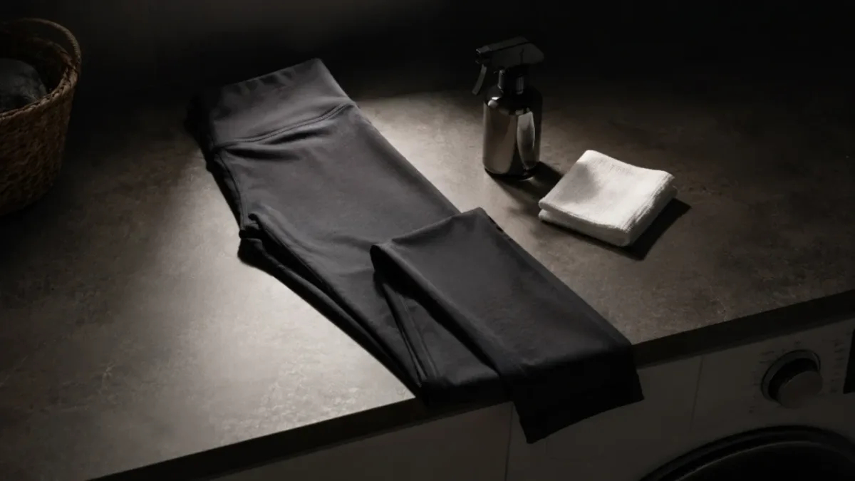 Activewear fabric and production detail
