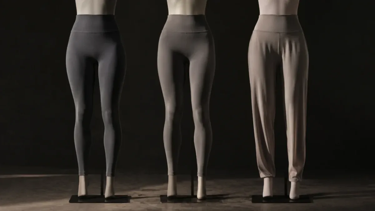 Activewear fabric and production detail