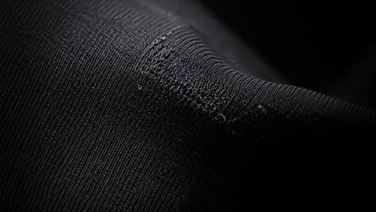 Activewear fabric and production detail