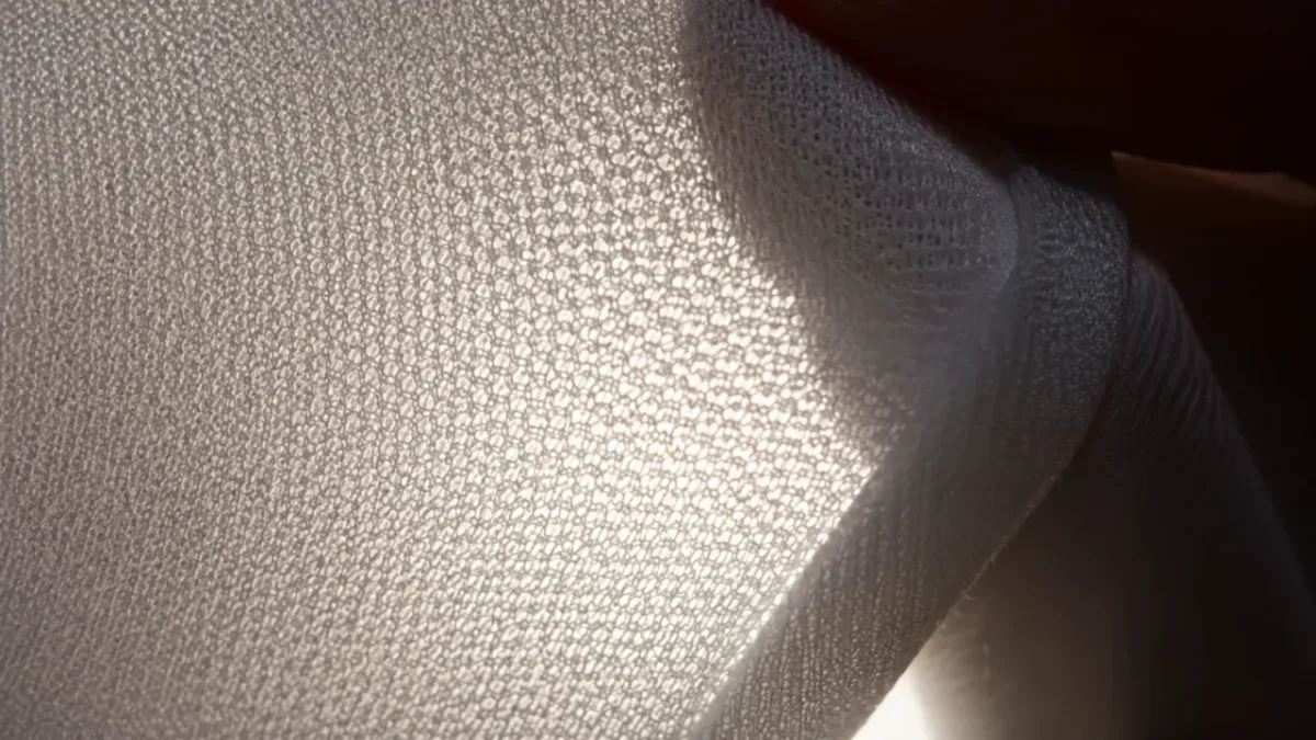 Activewear fabric and production detail