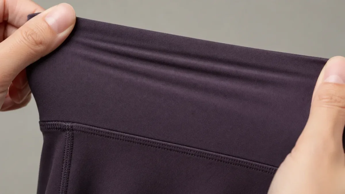 Activewear fabric and production detail